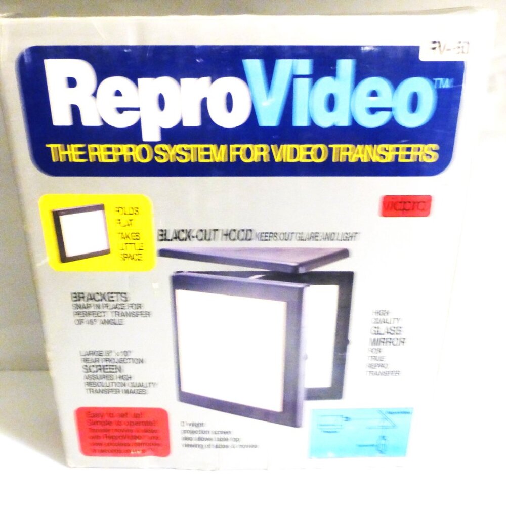 Vintage REPRO VIDEO RV-50 Transfers Movies and Slides to Video Tape in Daylight